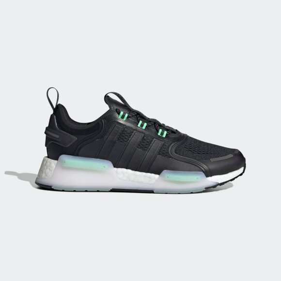 Adidas NMD_V3 Boost Low Mens Casual Running Shoes Black Green GX2084 NEW Size 11 - Picture 2 of 6